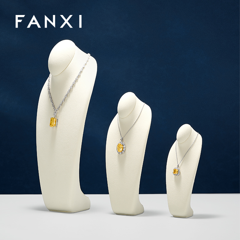 RX118 Jewelry Display Stand Custom Color Portrait Display Stand Luxury Necklace Bust