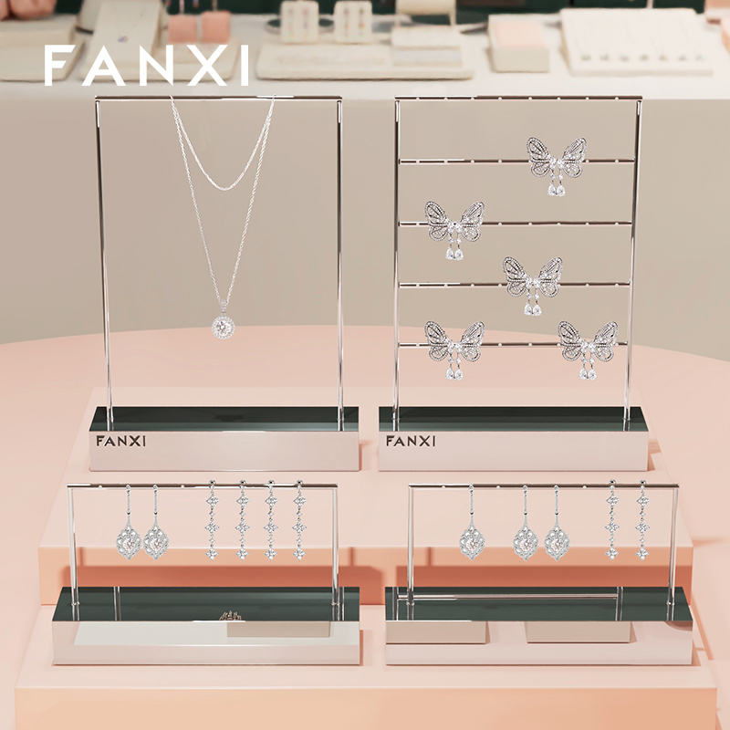 J021 Metal Jewelry Display Stand Necklace Earring Jewelry Display Stand Shop Jewelry Stand