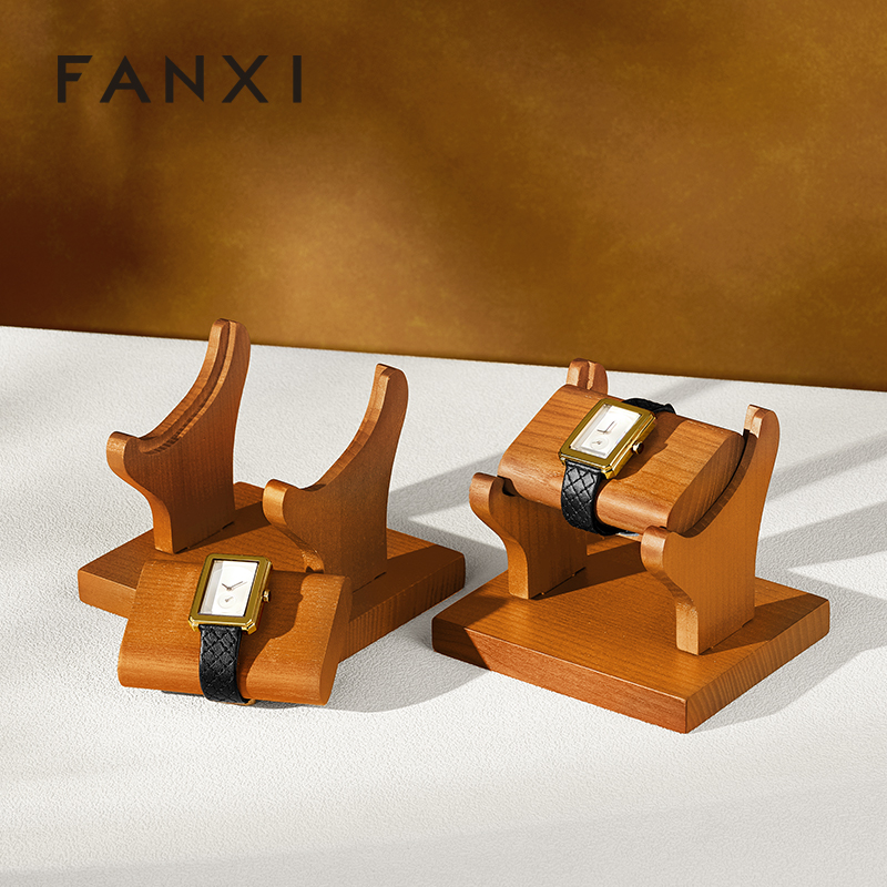 SM249 Solid Wood Watch Stand Watch Stand Luxury Watch Holder Wooden Watch Display