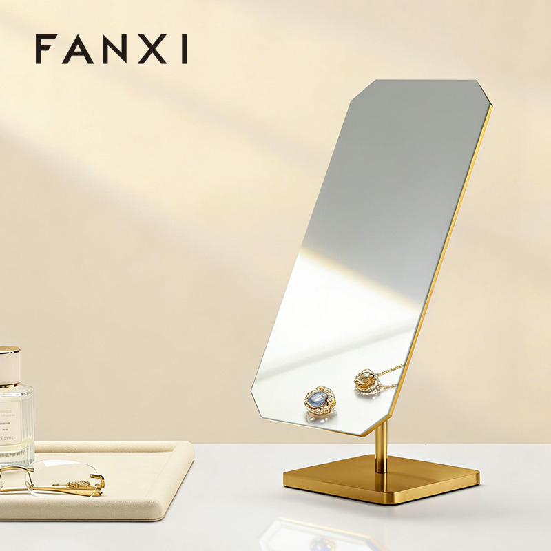 PJ032 Jewelry Wearing Glasses Metal Mirror Luxury High Quality for Jewelry Store