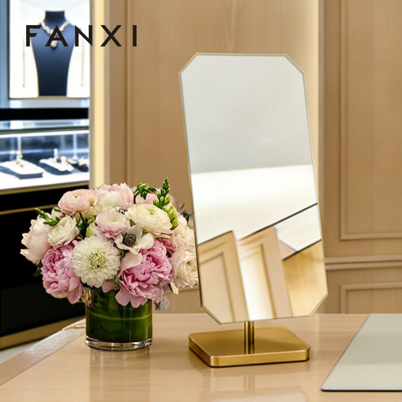 PJ032 Jewelry Wearing Glasses Metal Mirror Luxury High Quality for Jewelry Store