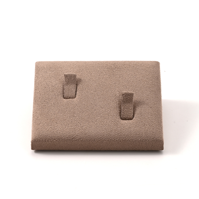 Brown Suede Ring Stand Jewelry Display Stand Custom Color Logo Jewelry Stand