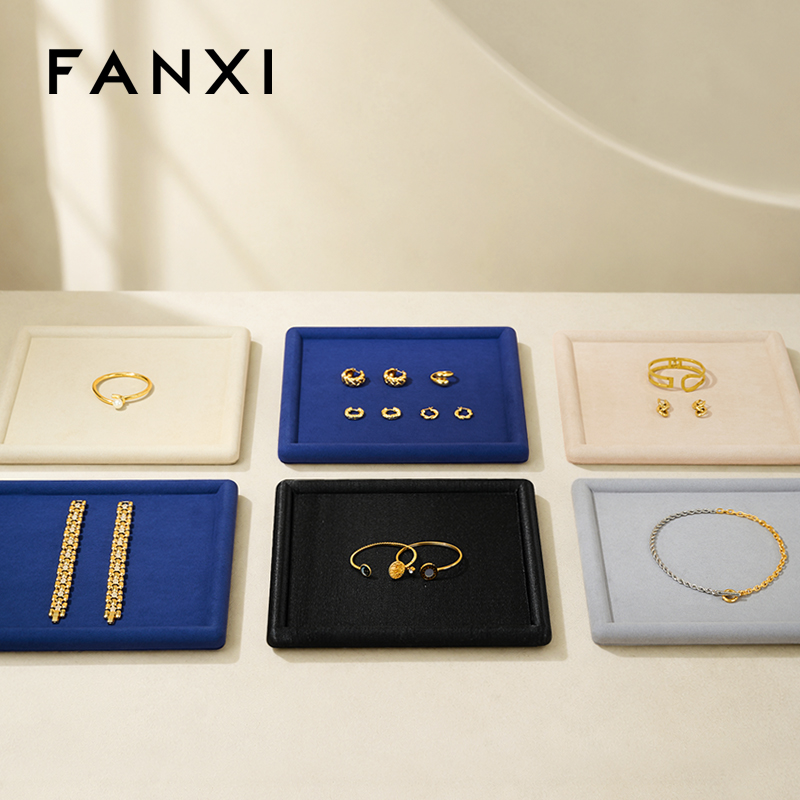 P070 Jewelry Display Tray Square Necklace Earring Ring Jewelry Display Plate
