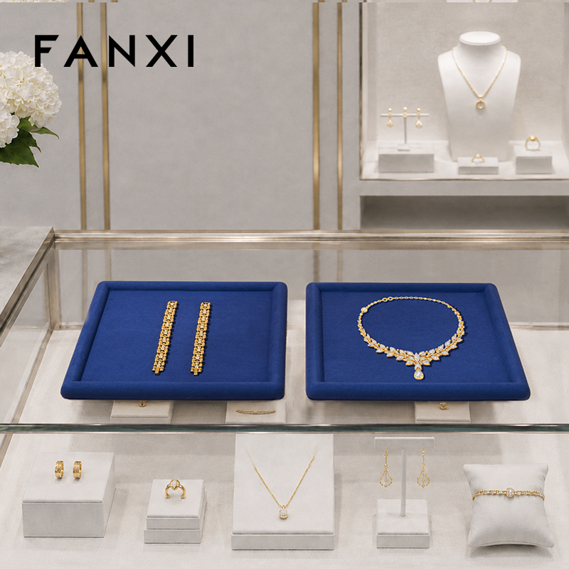 P070 Jewelry Display Tray Square Necklace Earring Ring Jewelry Display Plate