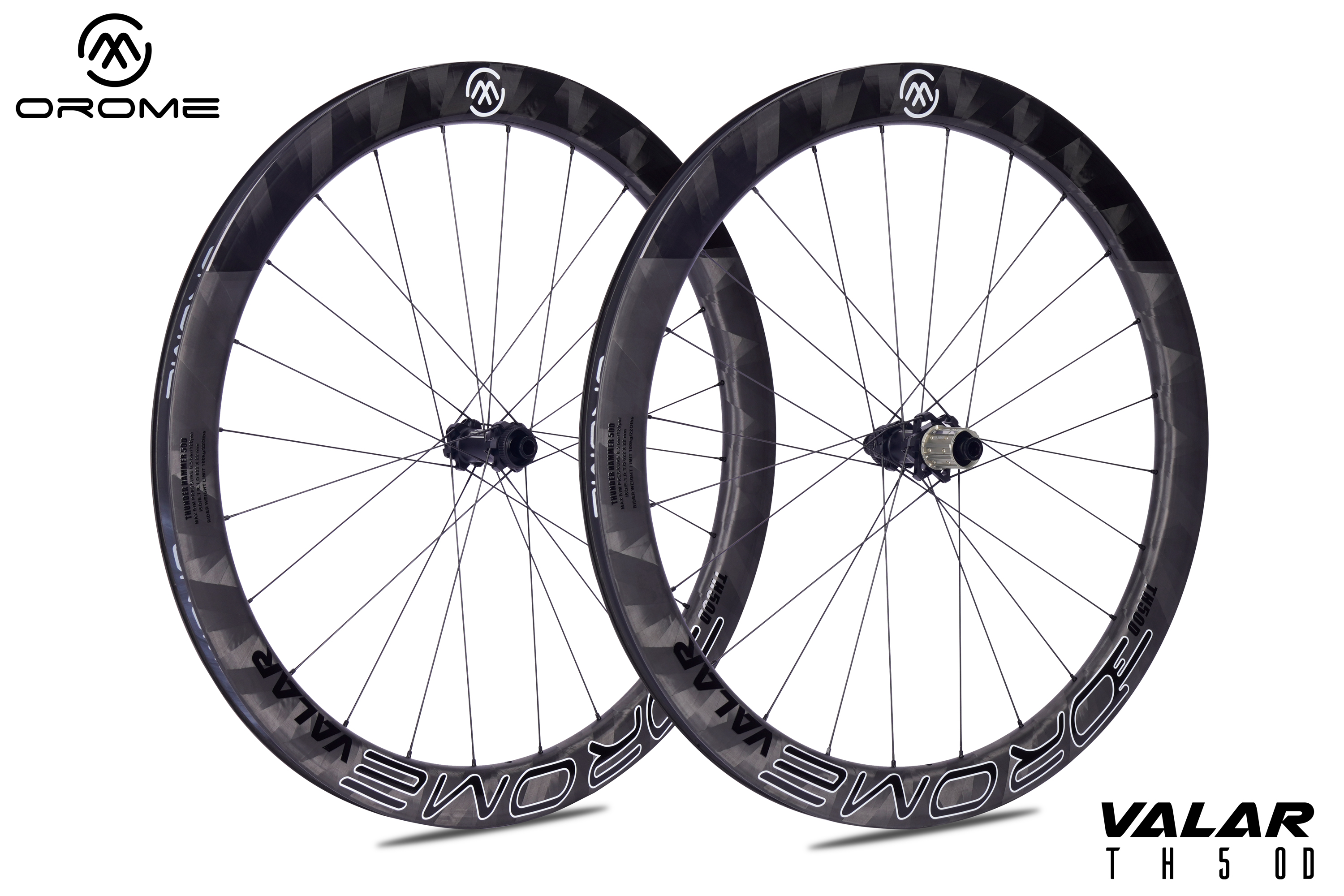 パーツ OROME VALAR TH50D ELVES OROME VALAR TH50D Carbon Road Disc Brake Wheelsets, Disc