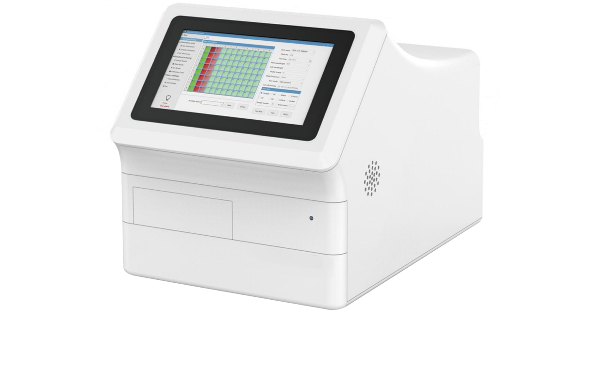 ELISA microplate reader elisa medical use LCD display auto plate reader