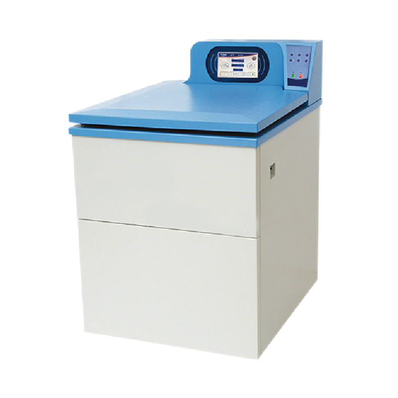 Large capacity high speed floor standing refrigerated laboratory centrifuge machine