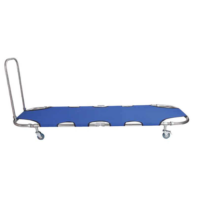 Medical Ambulance Equipment Aluminum Alloy Stretcher Double Folding Stretcher for sale