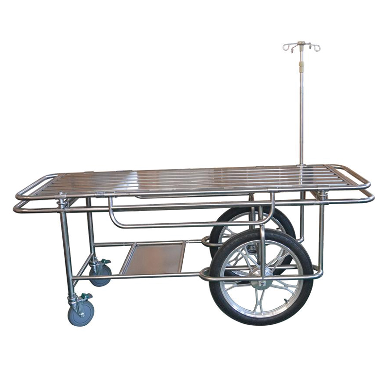 Stainless Steel Patient Transfer Stretcher with four small wheels wholesale