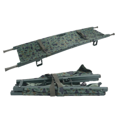 Aluminium Folding Stretcher Double Folding Canvas Medical Rescue Stretcher Sale