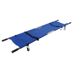 Lightweight Portable Hospital Aluminum Double Folding Medical Stretcher wholesale
