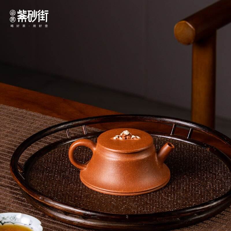 Purple clay teapot Yixing handmade teapot tea making household non-tea brewing pot tea set descending slope mud potential Dragon