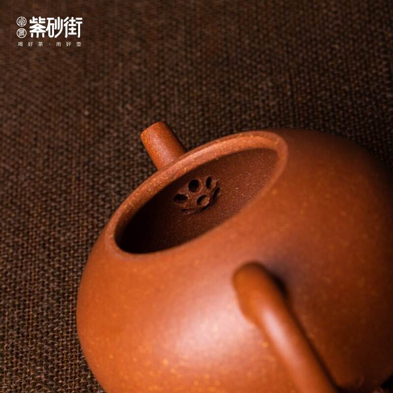Zhuoyi purple clay teapot Yixing handmade teapot tea making household kung fu tea set red suit jiangpo Geshan six-style