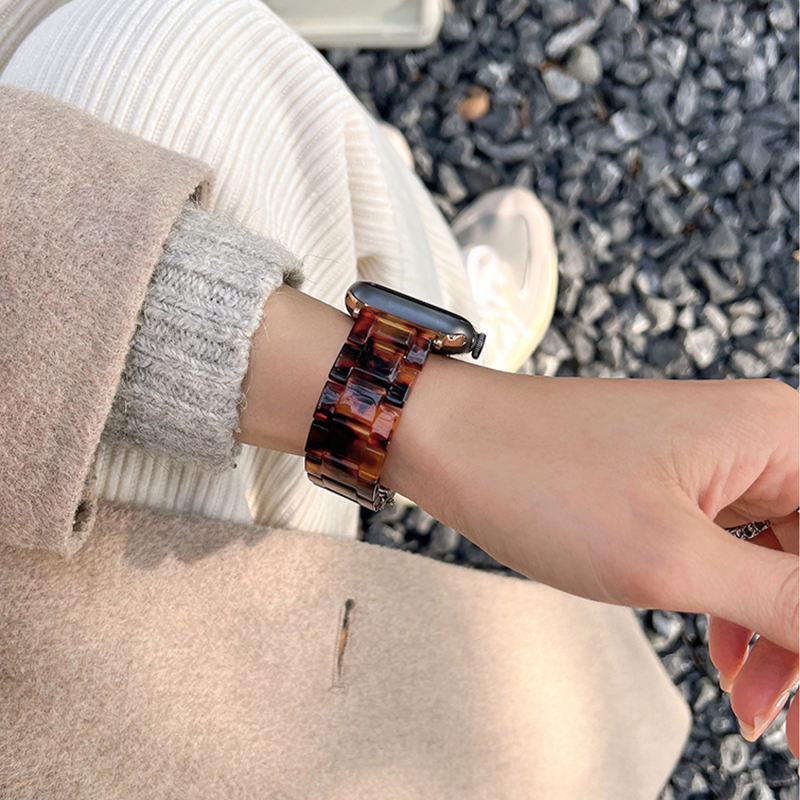 Geneva-Tortoiseshell-Apple Watch Band