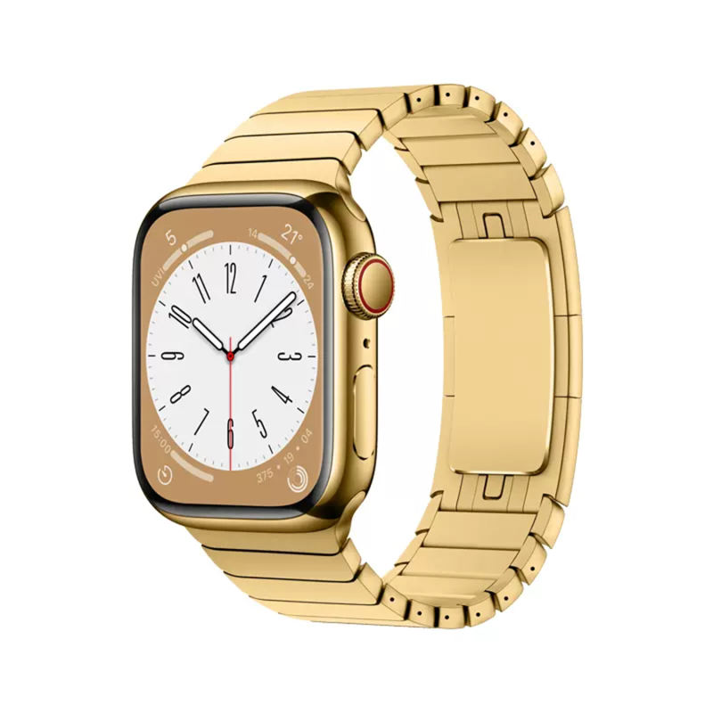 Link Stainless Steel-Gold-Apple Watch Band