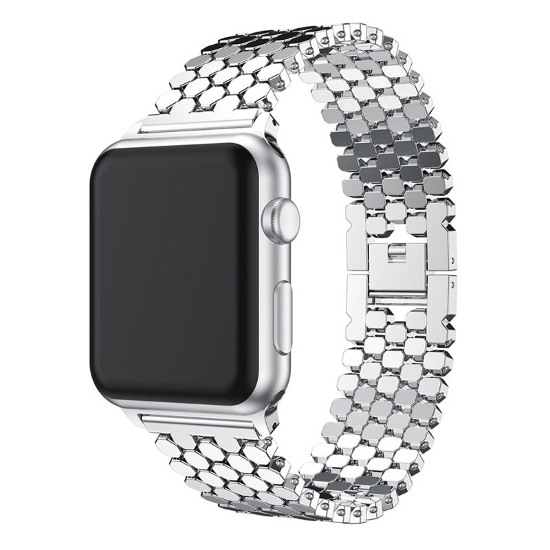 Monaco Bangle-Silver-Apple Watch Band