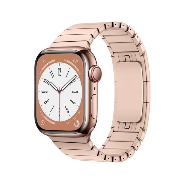 Link Stainless Steel-Vintage Rose Gold-Apple Watch Band