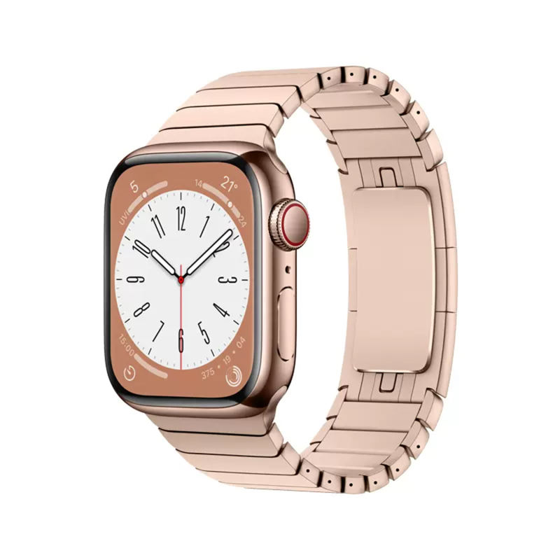 Link Stainless Steel-Vintage Rose Gold-Apple Watch Band