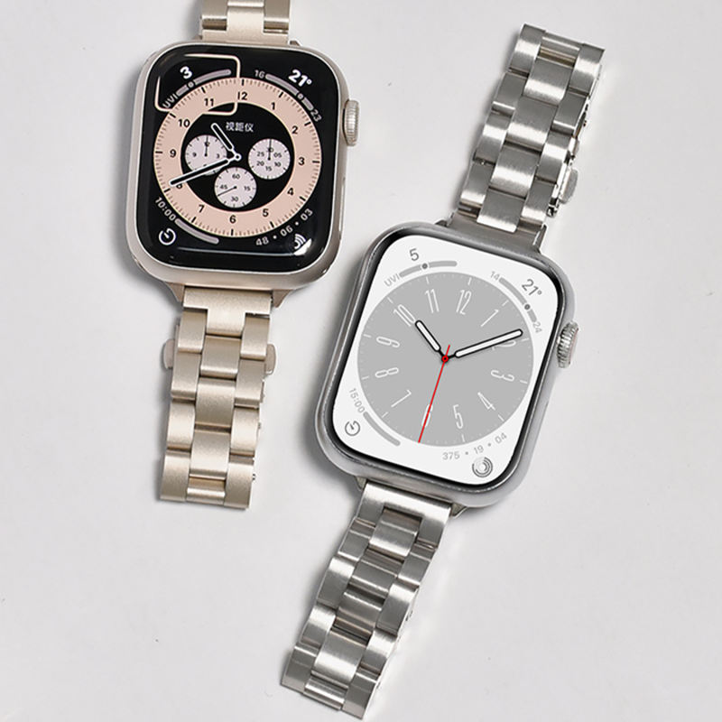 Bauhaus Stainless Steel-Silver-Apple Watch Band