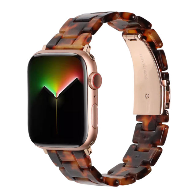 Geneva-Tortoiseshell-Apple Watch Band