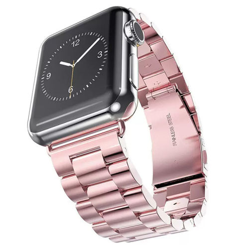 Rose Gold Stainless Steel Apple Watch Band
