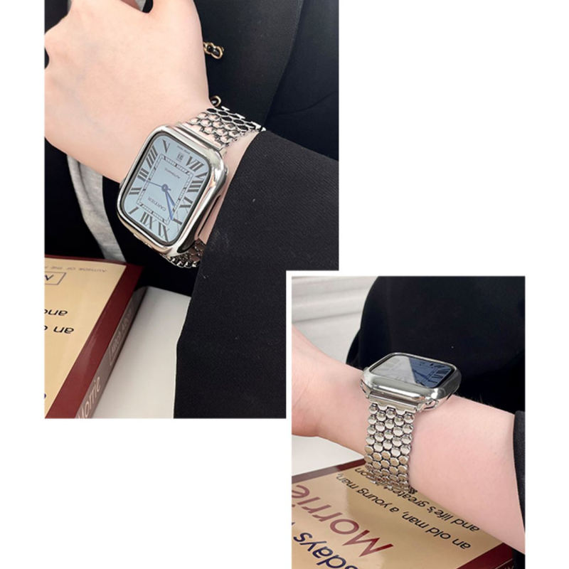 Monaco Bangle-Silver-Apple Watch Band