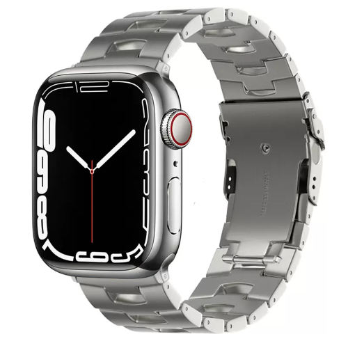 Starlight Stainless Steel Apple Watch Band