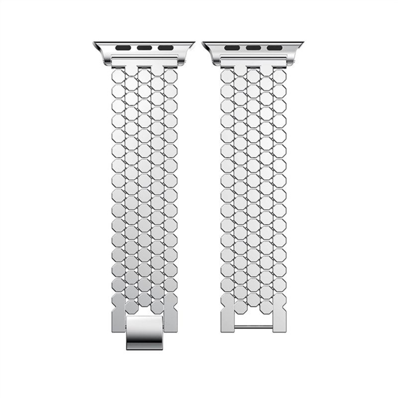 Monaco Bangle-Silver-Apple Watch Band