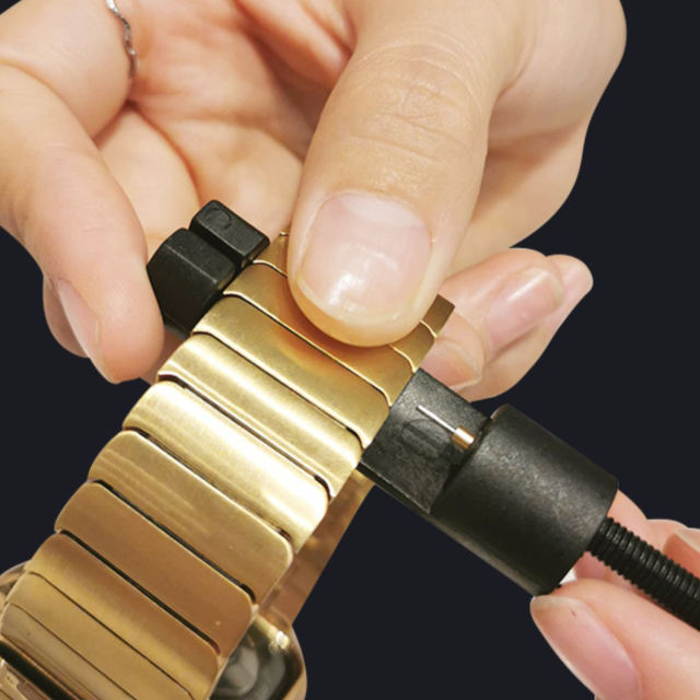 Link Stainless Steel-Gold-Apple Watch Band