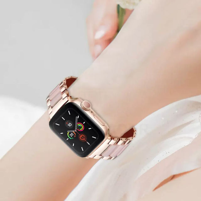 Naples Ceramic-Vintage Rose Gold/Pink-Apple Watch Band