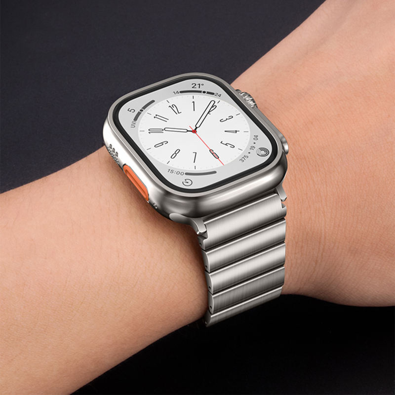 Link Stainless Steel-Silver-Apple Watch Band