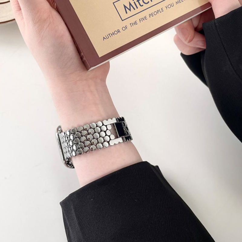 Monaco Bangle-Silver-Apple Watch Band