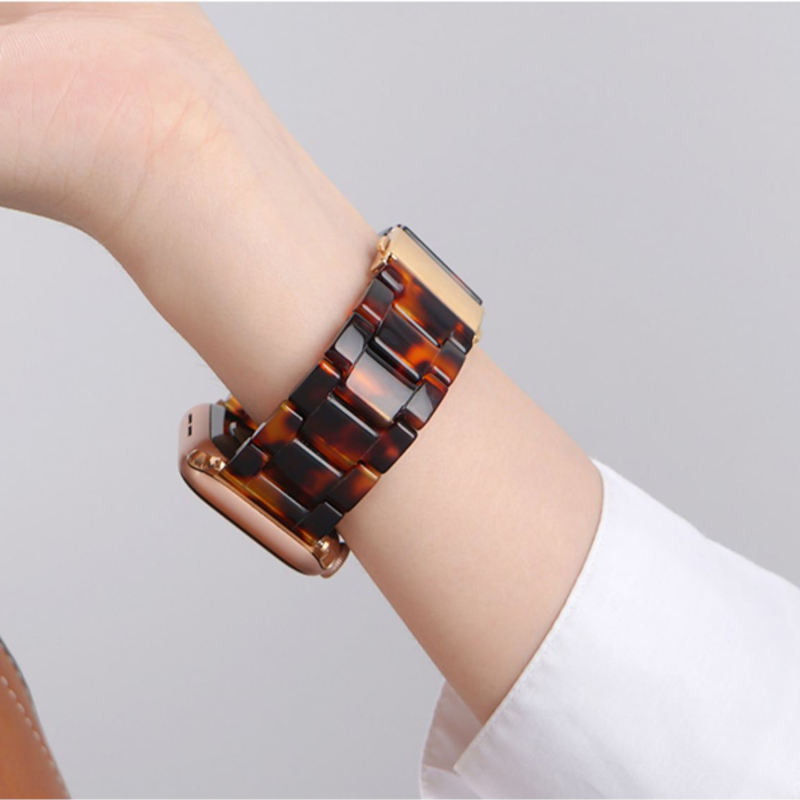Geneva-Tortoiseshell-Apple Watch Band