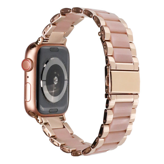 Naples Ceramic-Vintage Rose Gold/Pink-Apple Watch Band
