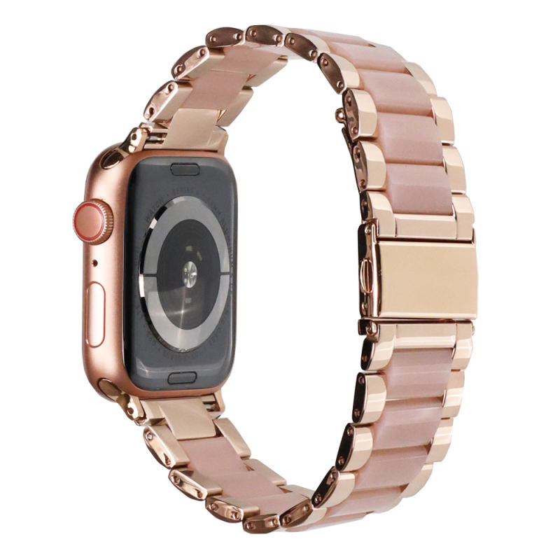 Naples Ceramic-Vintage Rose Gold/Pink-Apple Watch Band