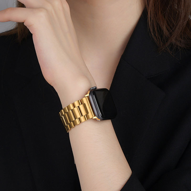 Gold Stainless Steel Apple Watch Band