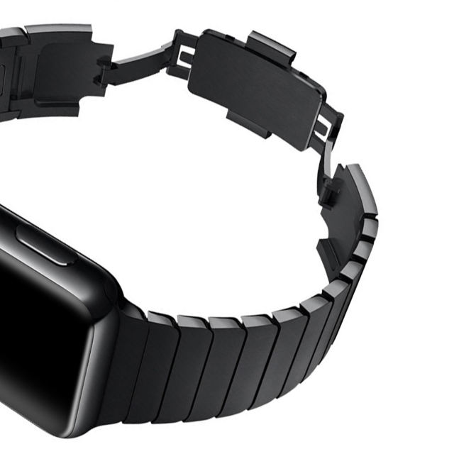 Link Stainless Steel-Black-Apple Watch Band