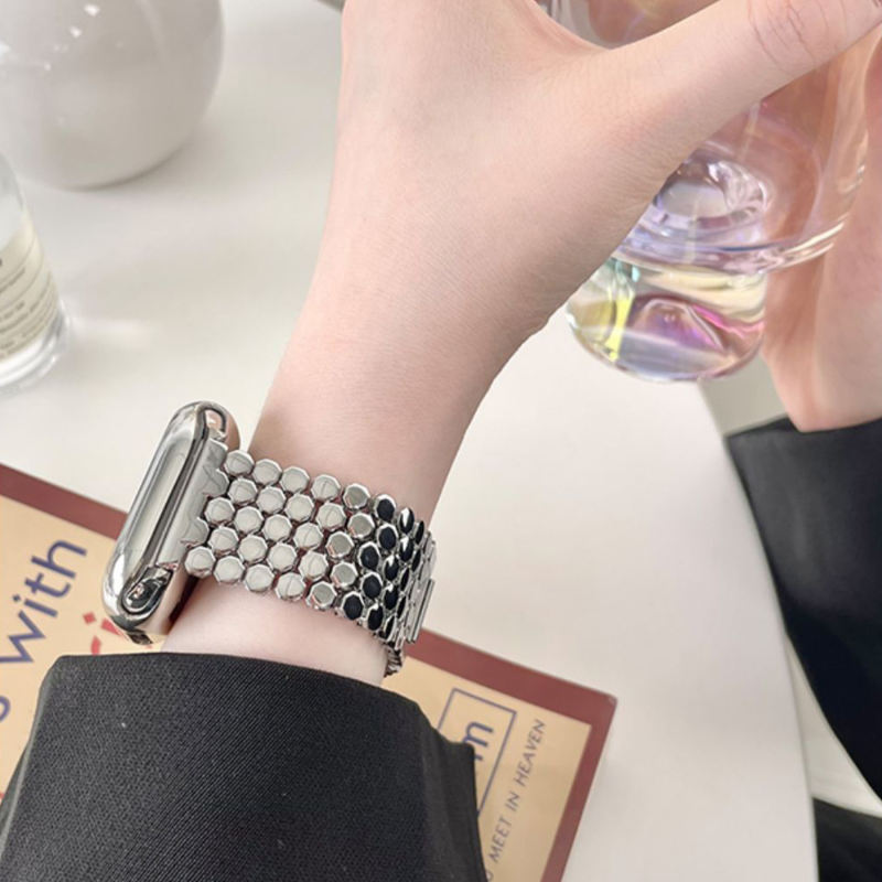 Monaco Bangle-Silver-Apple Watch Band