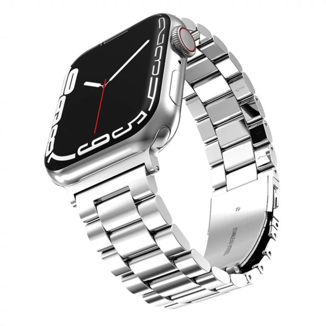Silver Stainless Steel Apple Watch Band