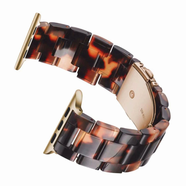 Geneva-Tortoiseshell-Apple Watch Band