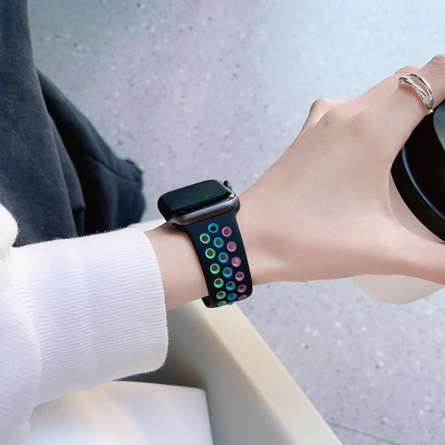 Silicone Sport-Black/Pride-Apple Watch Band
