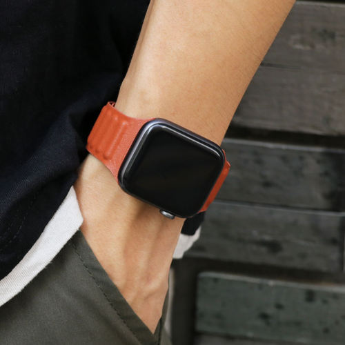 Magnetic Clasp-Papaya-Apple Watch Band