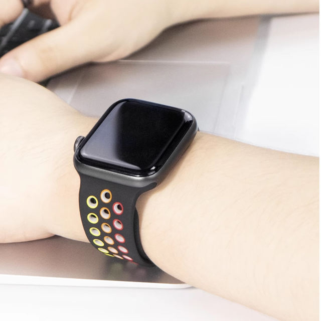 Silicone Sport-Black/Pride-Apple Watch Band