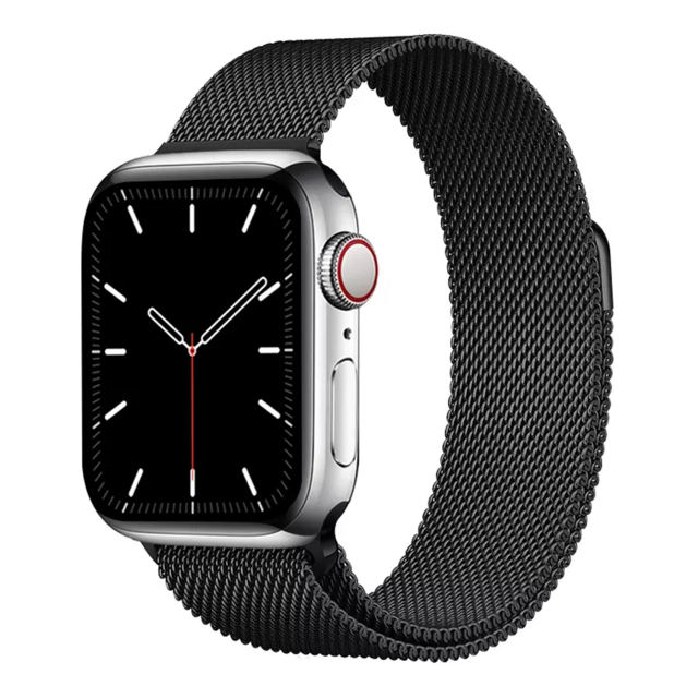 Milanese Mesh-Space Black-Apple Watch Band