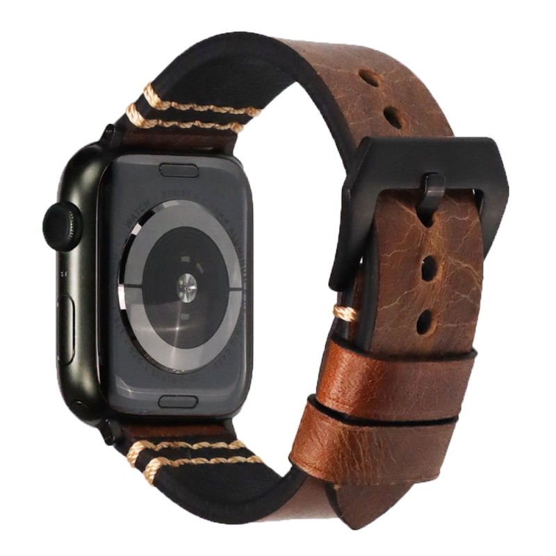 Siena Vintage Leather-Nutmeg-Apple Watch Band