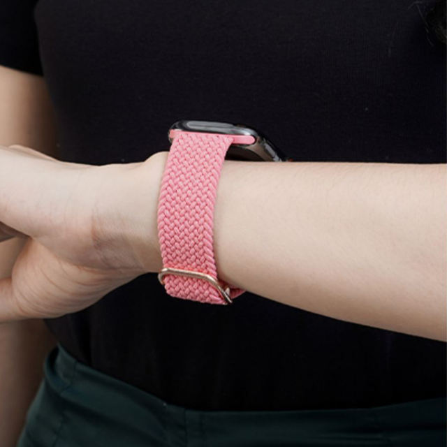 Waikiki Woven Loop-Pink Punch-Apple Watch Band