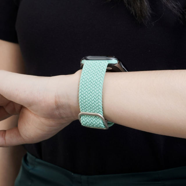 Waikiki Woven Loop-Pistachio-Apple Watch Band