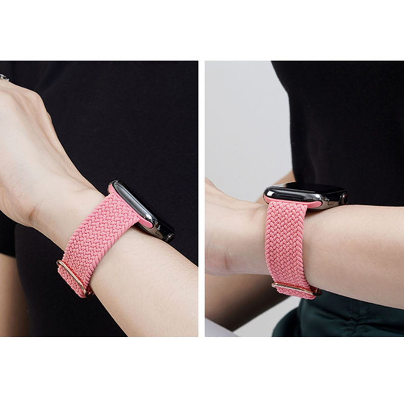 Waikiki Woven Loop-Pink Punch-Apple Watch Band