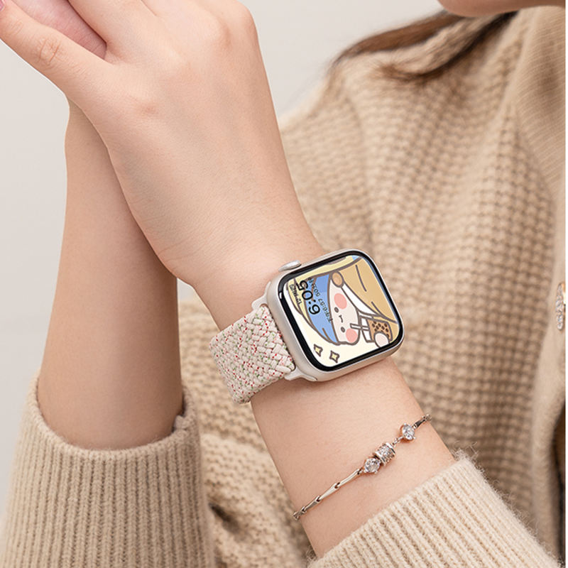 Waikiki Woven Loop-Star Unity/Rose Gold-Apple Watch Band