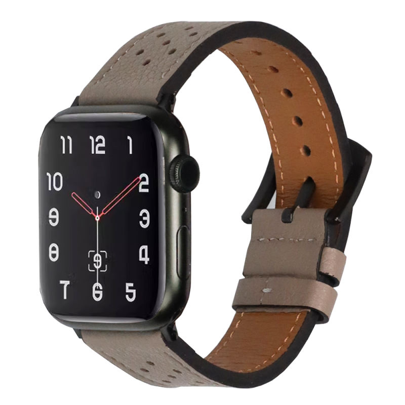 Enduro Leather-Slate-Apple Watch Band